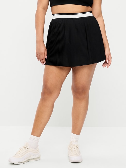 Image number 3 showing, Extra High-Waisted Micro-Pleated Skort
