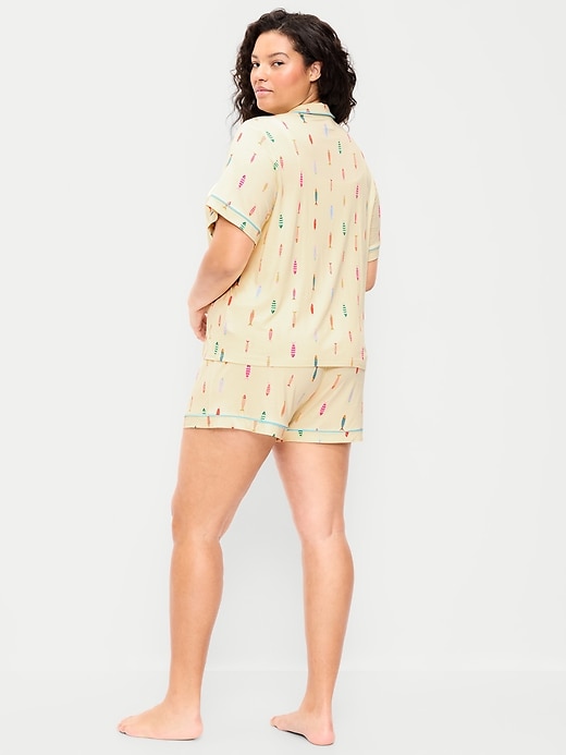 Image number 8 showing, Sunday Sleep Knit Jersey Short Set