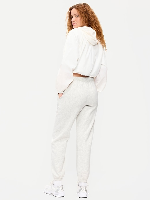 Image number 3 showing, High-Waisted Cinched-Ankle Sweatpants
