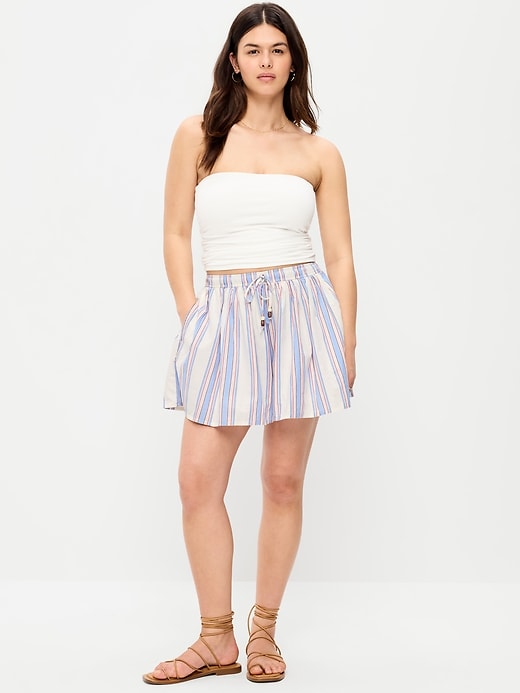 Image number 5 showing, High-Waisted Drapey Skirt Short