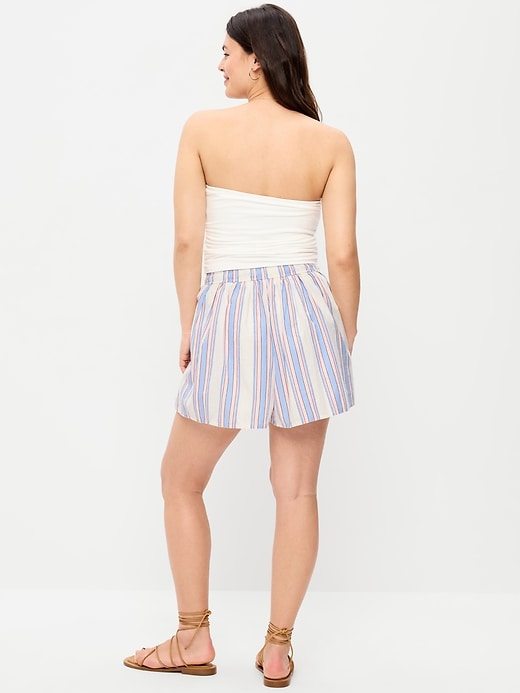 Image number 6 showing, High-Waisted Drapey Skirt Short