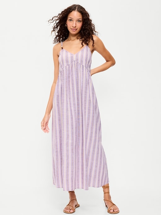 Image number 1 showing, Sleeveless Beaded Boho Maxi Dress