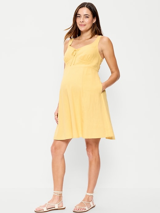 Image number 1 showing, Maternity Fit & Flare Cami Mini Dress