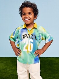 Image number 1 showing, FIFA World Cup 26™ Brazil Unisex Lifestyle Collared Jersey T-Shirt for Toddler