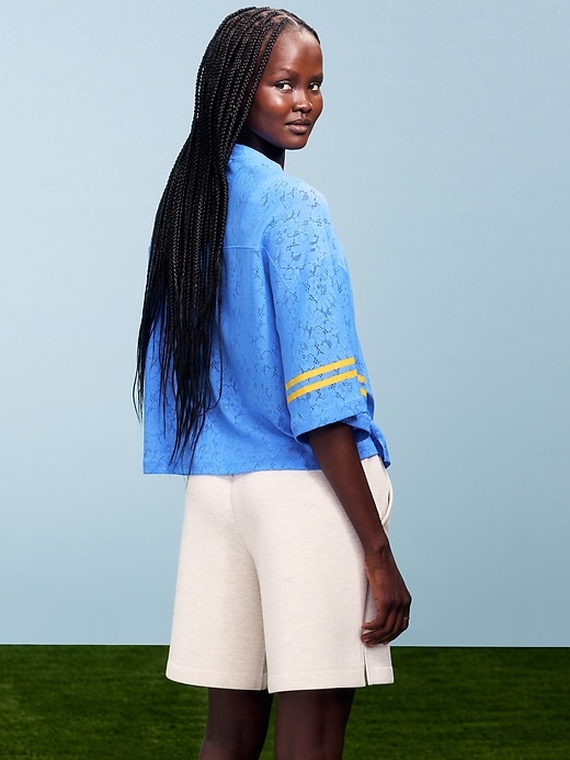 Image number 2 showing, FIFA World Cup 26™ Argentina Boxy Lace V-Neck T-Shirt for Women