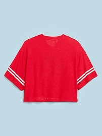 Image number 2 showing, FIFA World Cup 26™ Korea Republic Boxy Lace V-Neck T-Shirt for Women