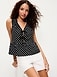 Tie-Front Peplum Tank Top - image 2
