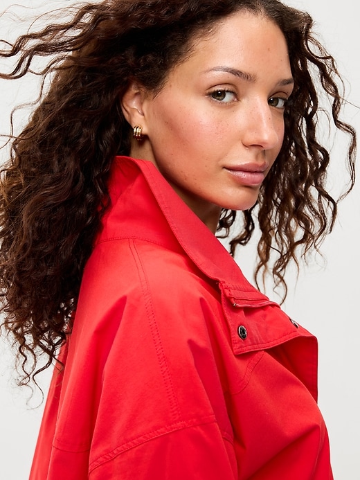 Image number 4 showing, Full-Zip Poplin Jacket