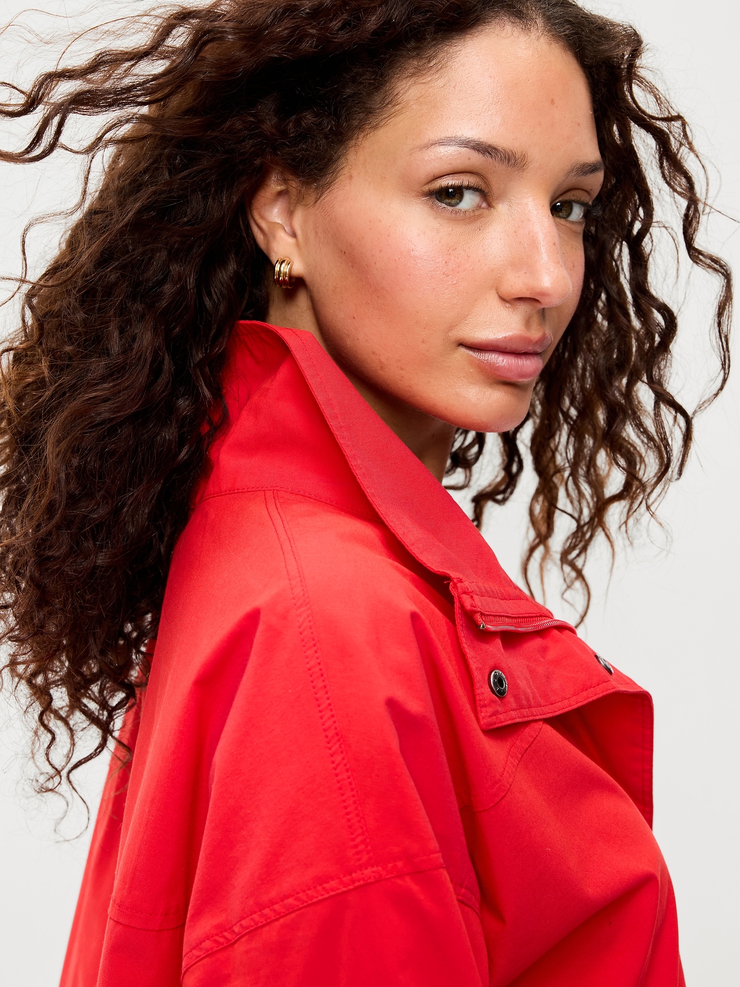 Full-Zip Poplin Jacket