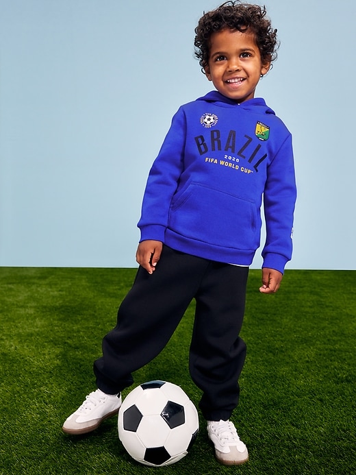 Image number 1 showing, FIFA World Cup 26™ Brazil Oversized Pullover Hoodie for Toddler Boys