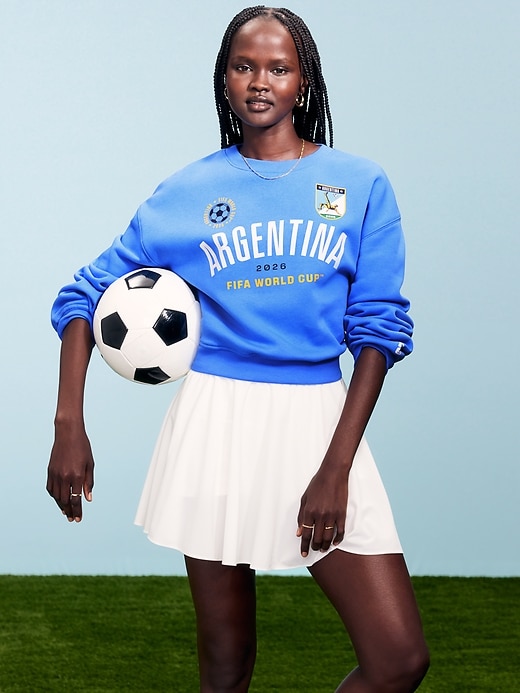 Image number 1 showing, FIFA World Cup 26™ Argentina Oversized Graphic Sweatshirt for Women