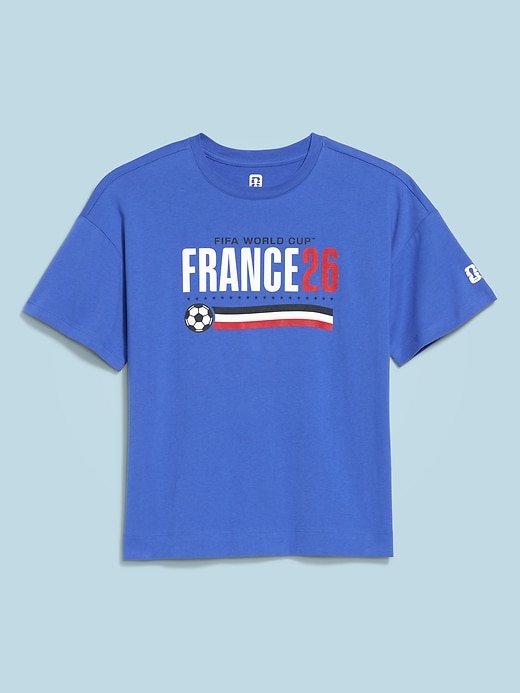 Image number 1 showing, FIFA World Cup 26™ France Vintage Crew-Neck T-Shirt for Women