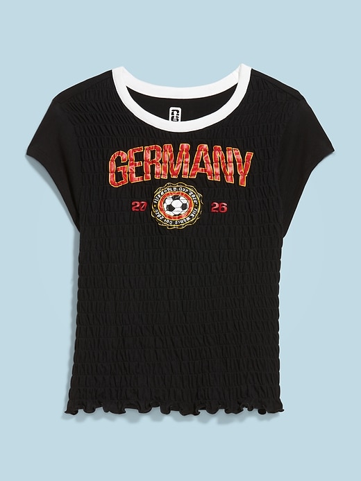 Image number 1 showing, FIFA World Cup 26™ Germany Smocked Graphic T-Shirt for Women