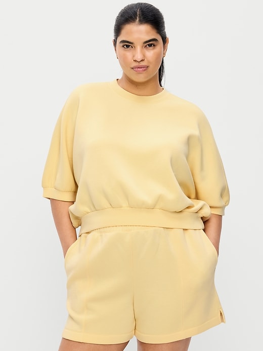 Image number 4 showing, Bounce Fleece Dolman-Sleeve Top