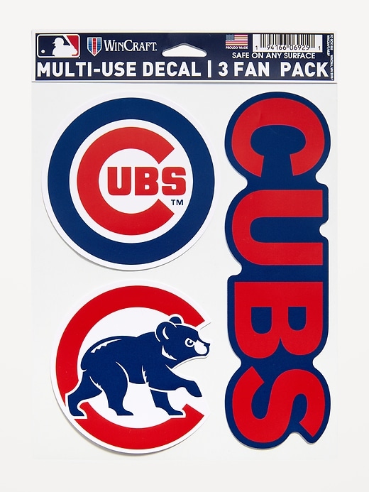 Image number 1 showing, WinCraft® Chicago Cubs 3-Pack Multi-Use Decals