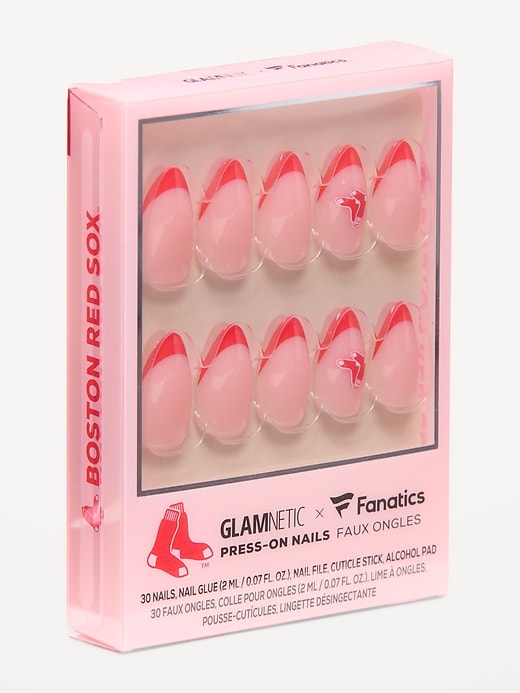Image number 1 showing, Glamnetic x Fanatics Boston Red Sox Press-On Nail Kit