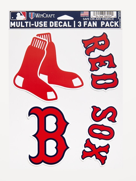 Image number 1 showing, WinCraft® Boston Red Sox 3-Pack Multi-Use Decals