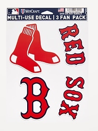 Image number 1 showing, WinCraft® Boston Red Sox 3-Pack Multi-Use Decals