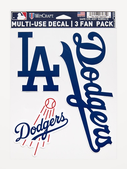 Image number 1 showing, WinCraft® Los Angeles Dodgers 3-Pack Multi-Use Decals