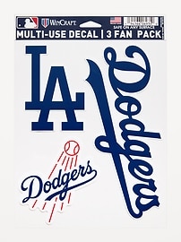 Image number 1 showing, WinCraft® Los Angeles Dodgers 3-Pack Multi-Use Decals