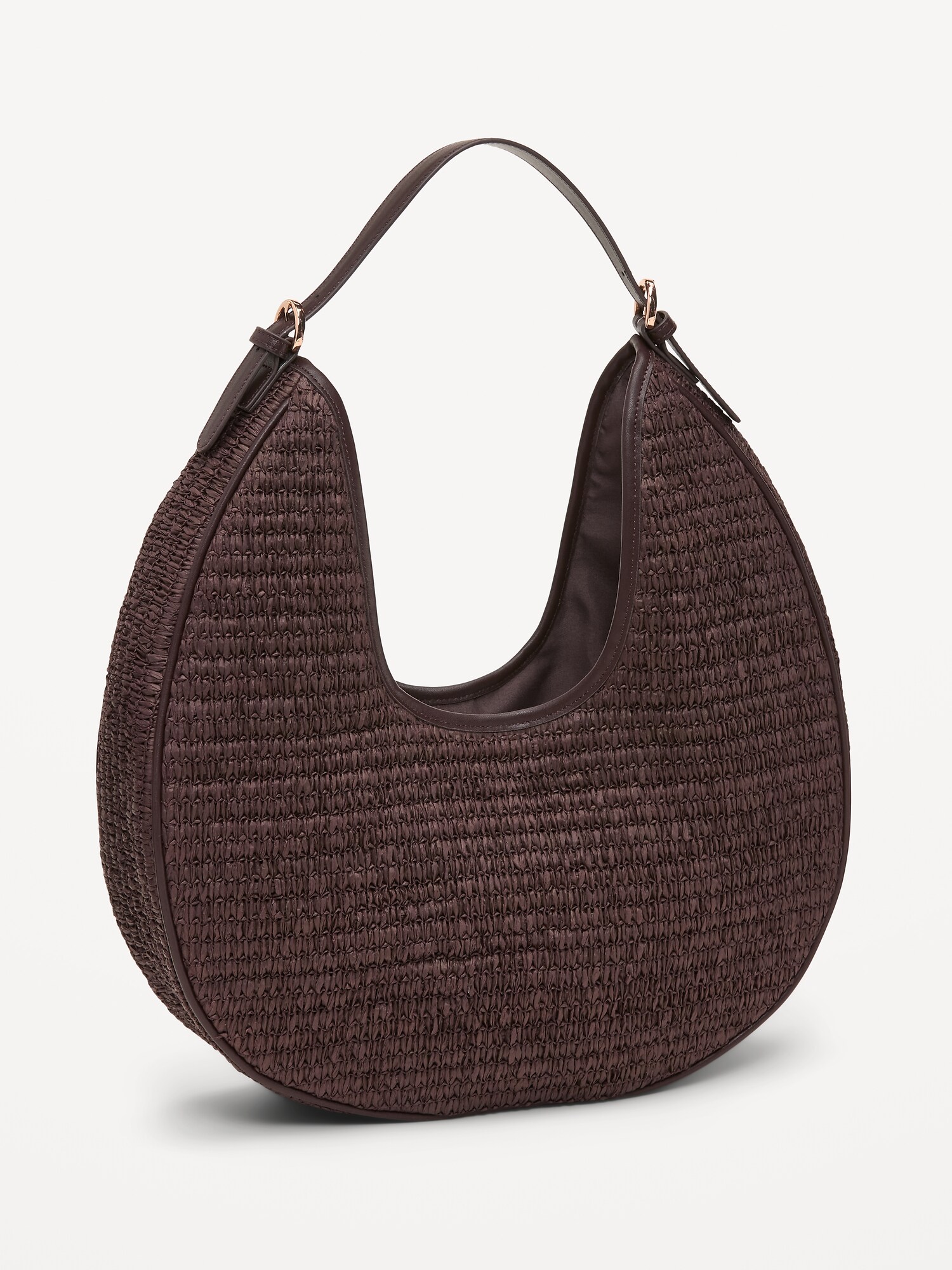 Женская сумка Old Navy Oversized Raffia Hobo, цвет: Перечный — фото 3