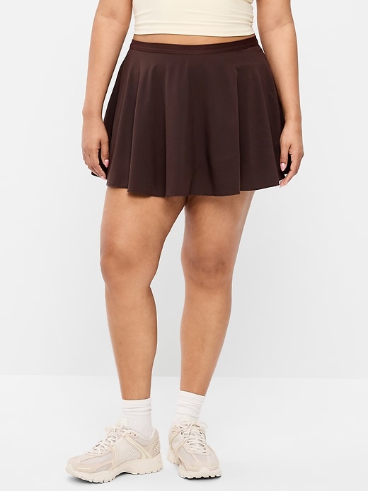 Image number 3 showing, Extra High-Waisted Stretch Woven Swing Skort