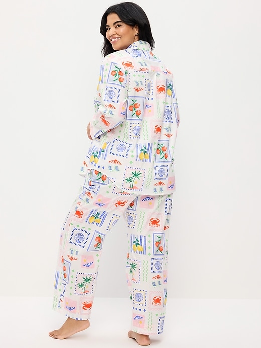 Image number 5 showing, Poplin Pajama Pant Set
