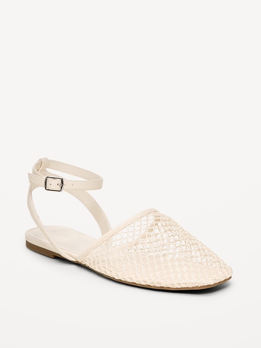 Image number 1 showing, Raffia Slingback Flats for Women