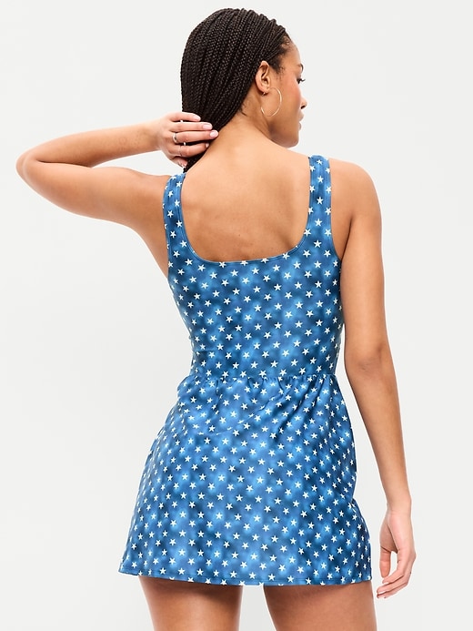 Image number 2 showing, Matte Side-Tie Swim Dress