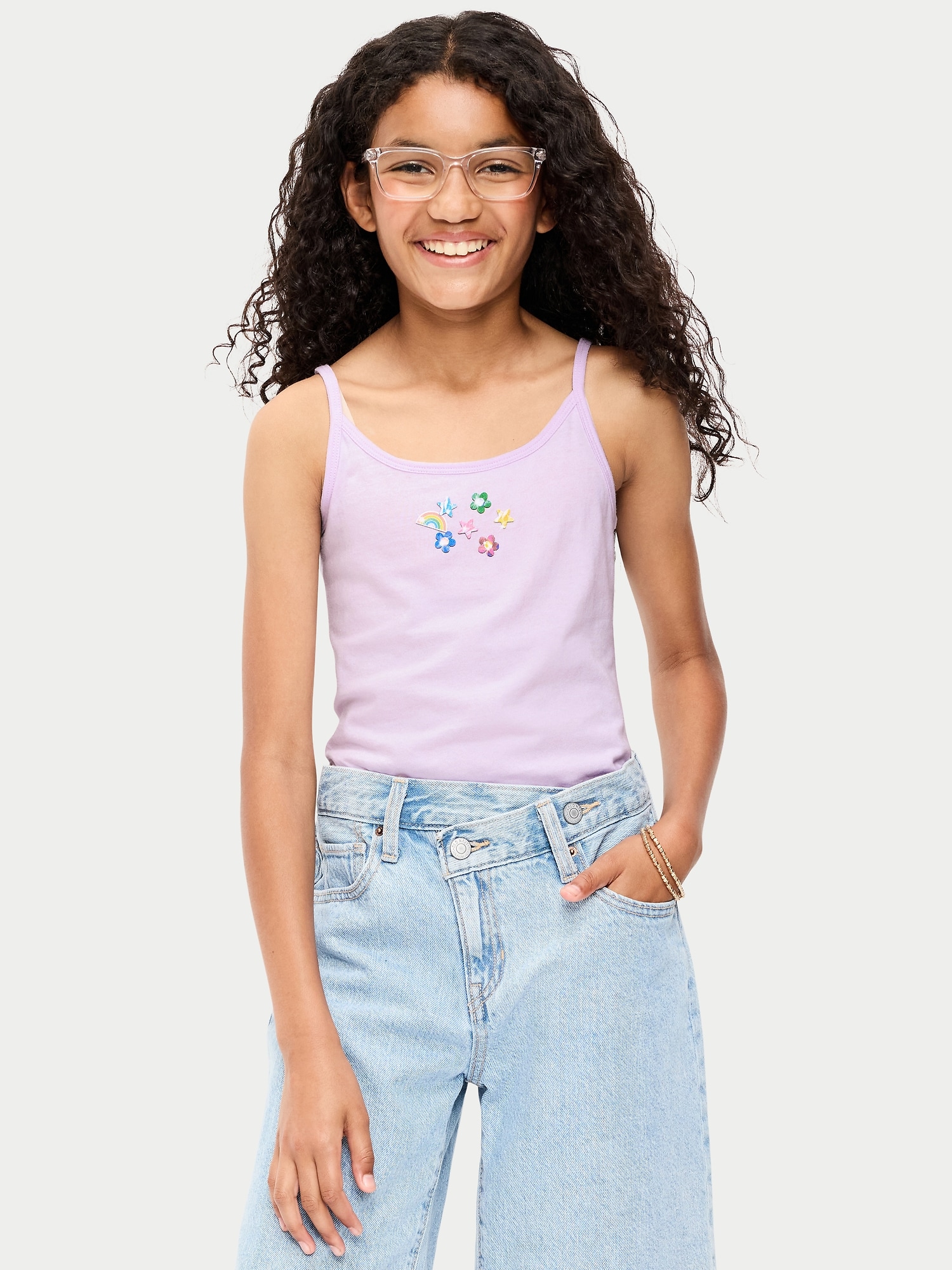 Fitted Graphic Cami for Girls