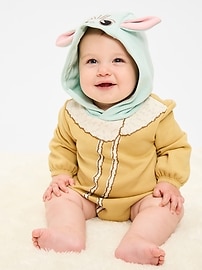Image number 1 showing, Star Wars™ Hooded Grogu Fleece One-Piece Romper for Baby
