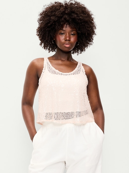 Image number 2 showing, Sequin Tank Top