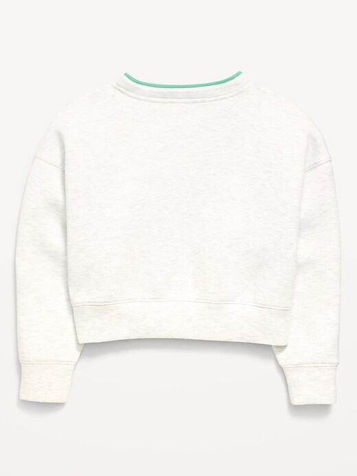 Image number 4 showing, Bounce Fleece V-Neck Sweatshirt for Girls
