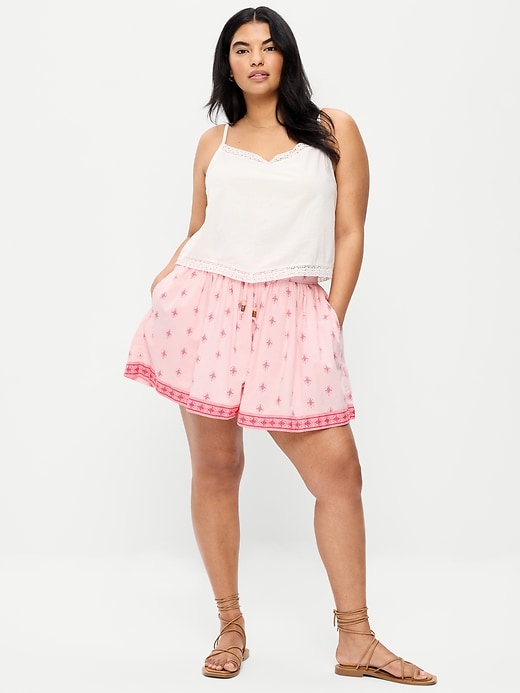 Image number 3 showing, High-Waisted Drapey Skirt Short