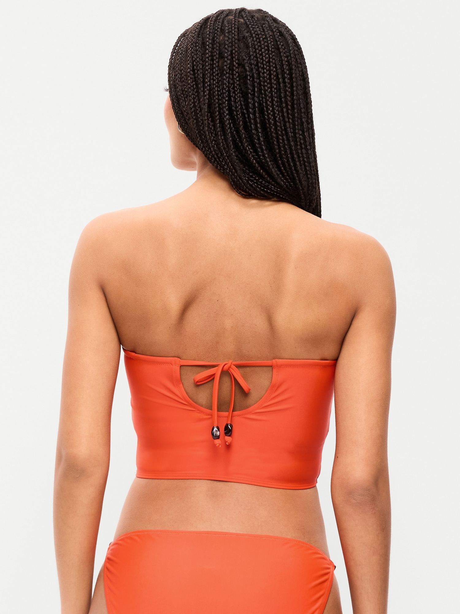 Tie-Back Bandeau Swim Top