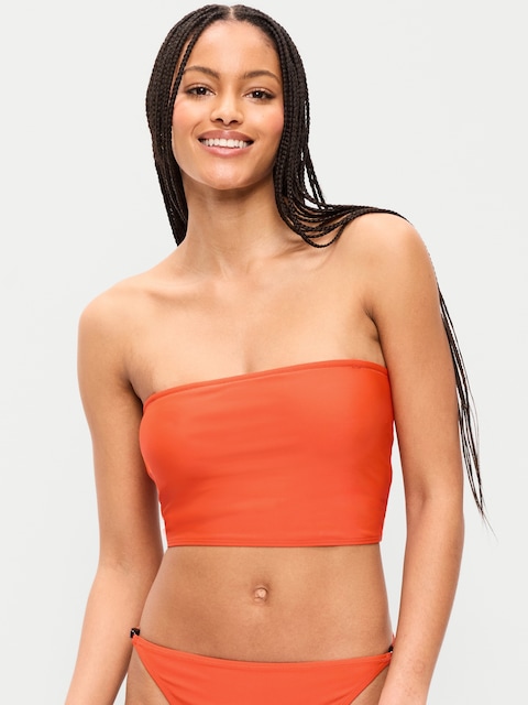 Tie-Back Bandeau Swim Top