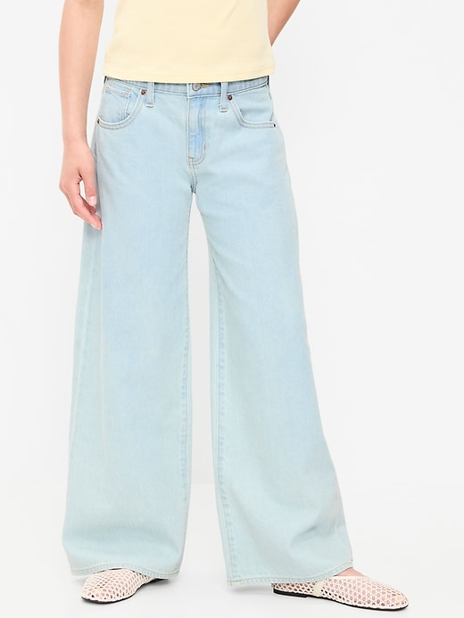 Image number 1 showing, Super Baggy Wide-Leg Jeans for Girls