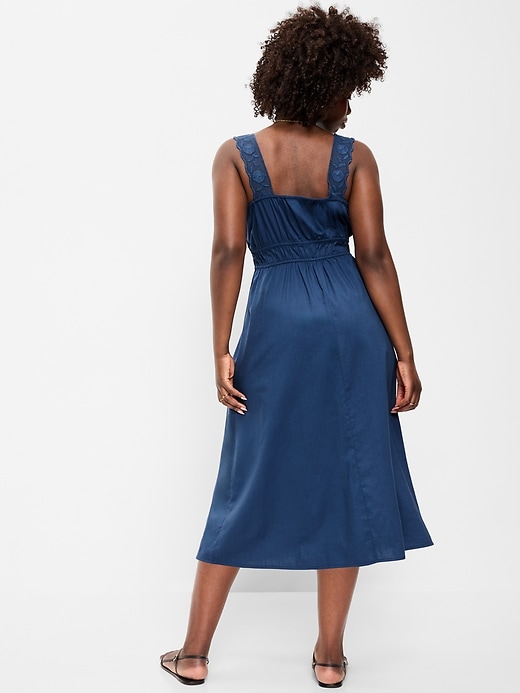 Image number 4 showing, Fit & Flare Smocked-Waist Midi Dress