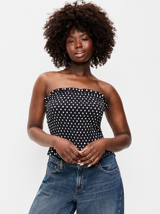Image number 5 showing, Smocked Bodice Tube Top
