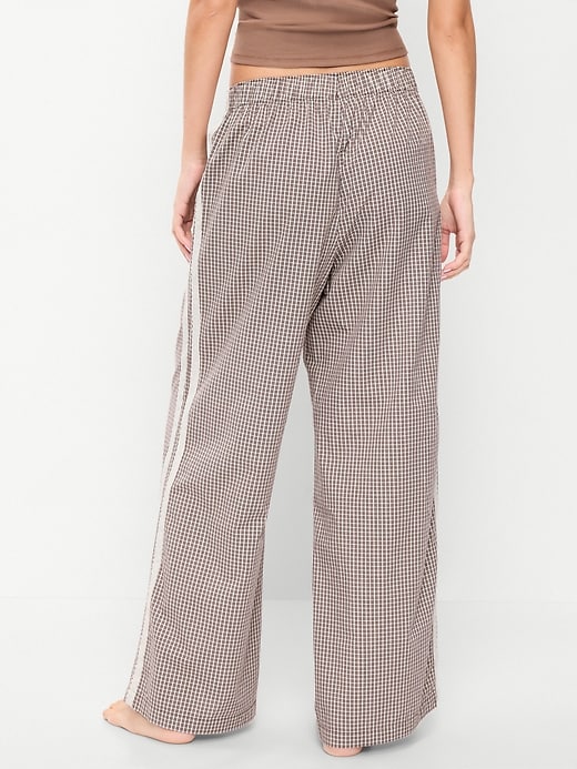 Image number 2 showing, Poplin Wide-Leg Pajama Pants