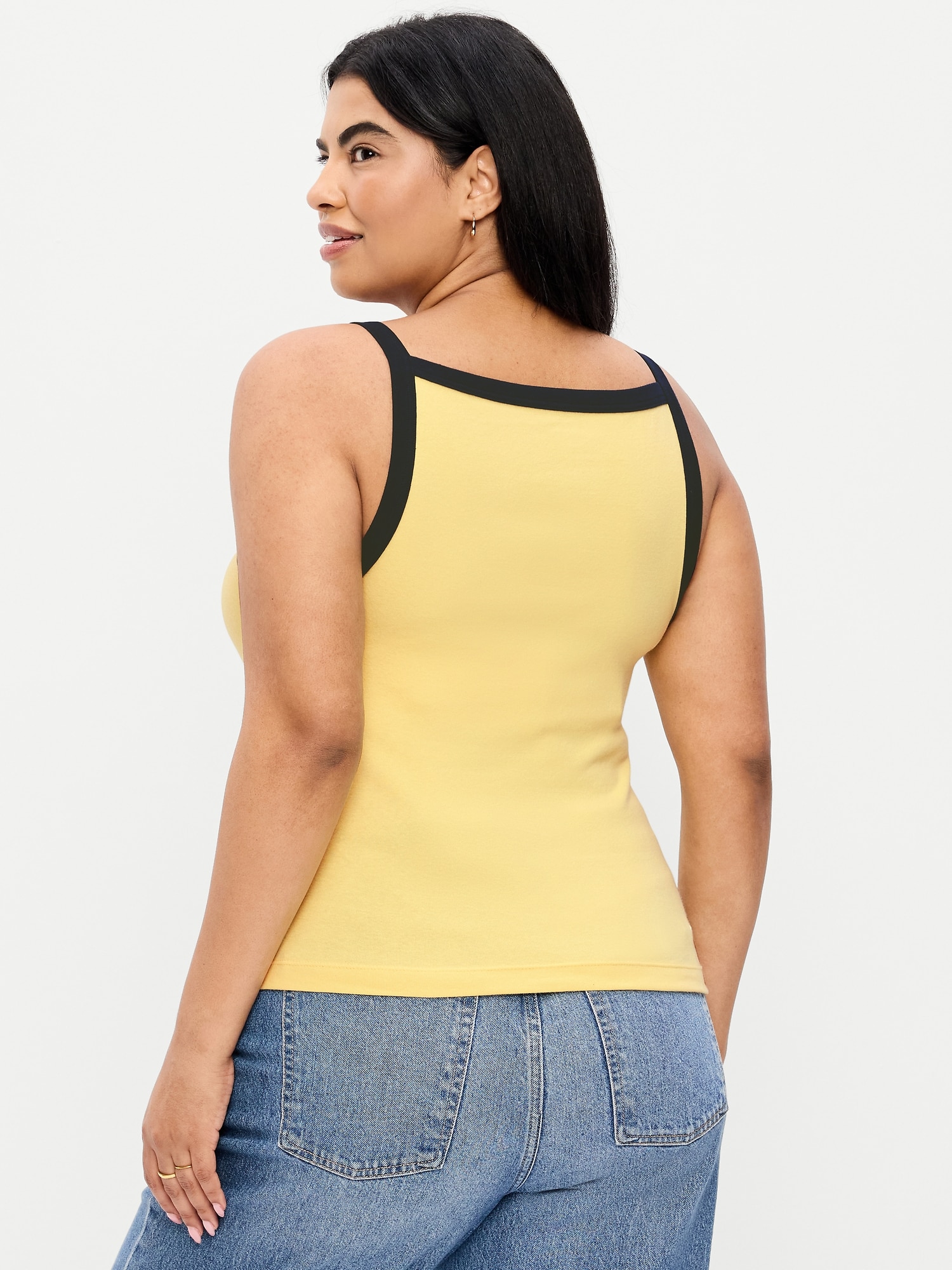 Image number 4 showing, Fitted Sleeveless Apron Tank Top