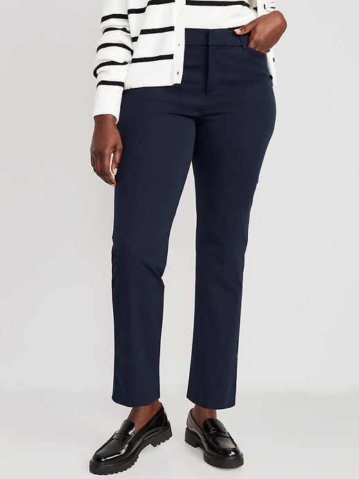 Image number 6 showing, High-Waisted Pixie Straight Pants