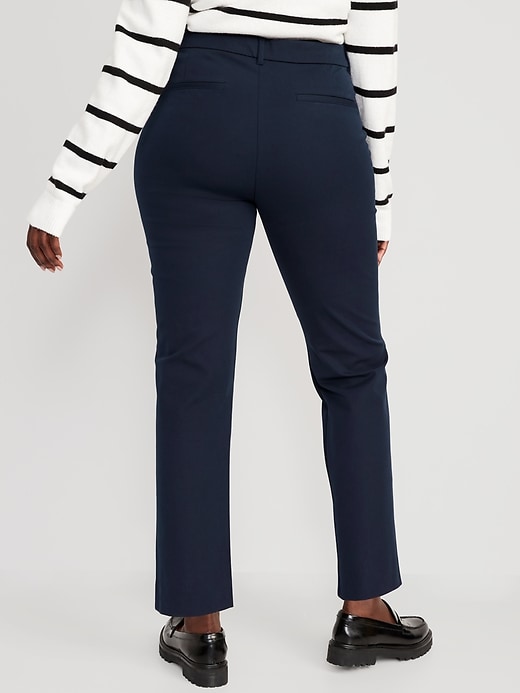 Image number 7 showing, High-Waisted Pixie Straight Pants