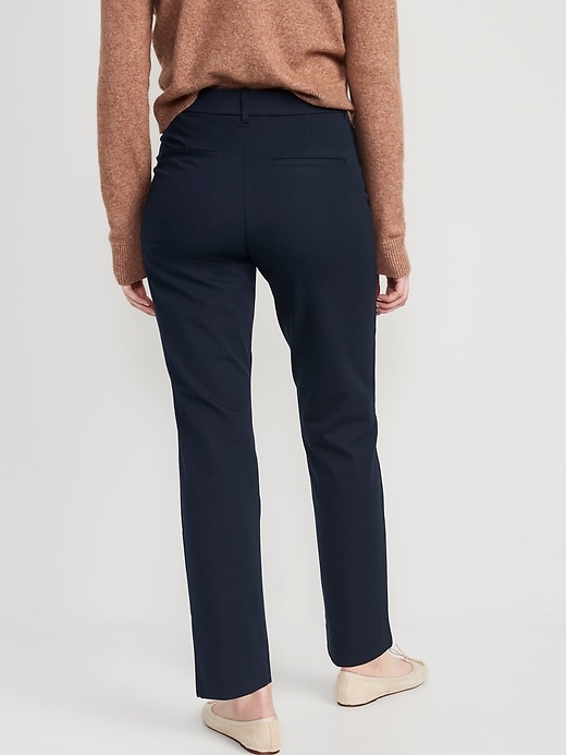 Image number 2 showing, High-Waisted Pixie Straight Pants