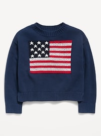 Image number 1 showing, Long-Sleeve Pullover Sweater for Girls