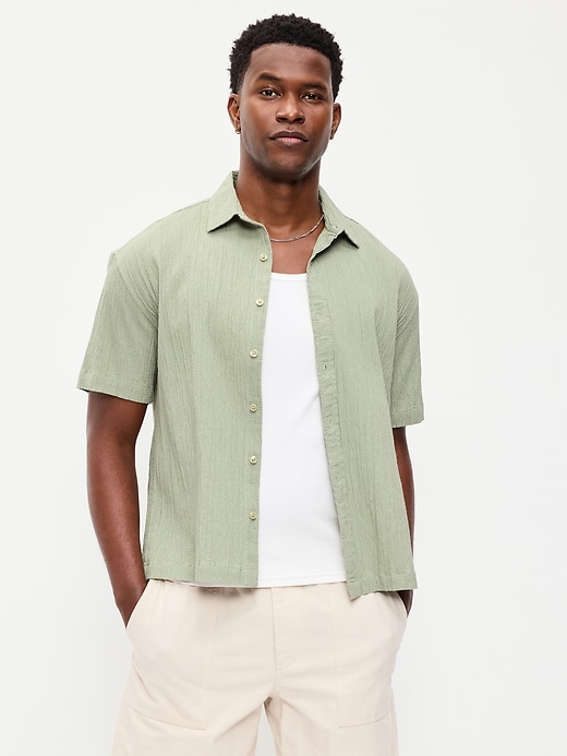 Image number 1 showing, Loose Fit Textured Shirt