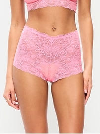 Image number 1 showing, Lace Boyshort Underwear