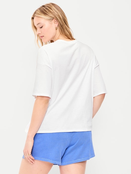 Image number 6 showing, Short-Sleeve Loose Crew-Neck T-Shirt