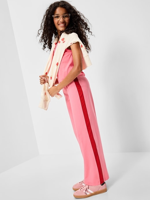 Image number 3 showing, High-Waisted PowerChill Crossover Wide-Leg Pants for Girls