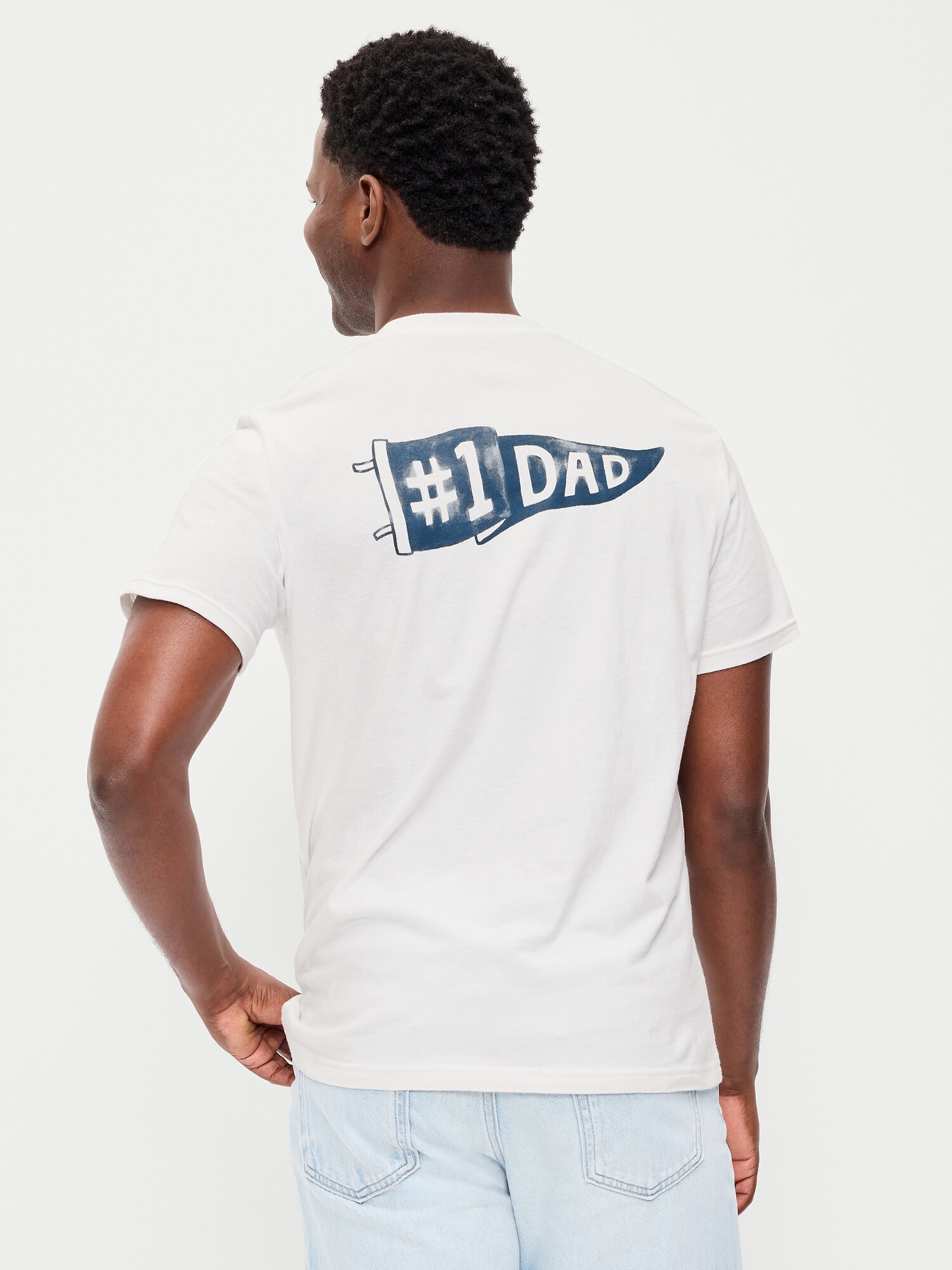 Мужская футболка Old Navy Graphic, цвет: Белый — фото 2